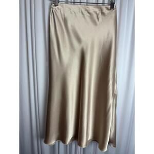 Nicole Miller silky long skirt size small